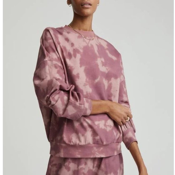Varley Tops - Varley Mauve Tie-Dye Sweatshirt